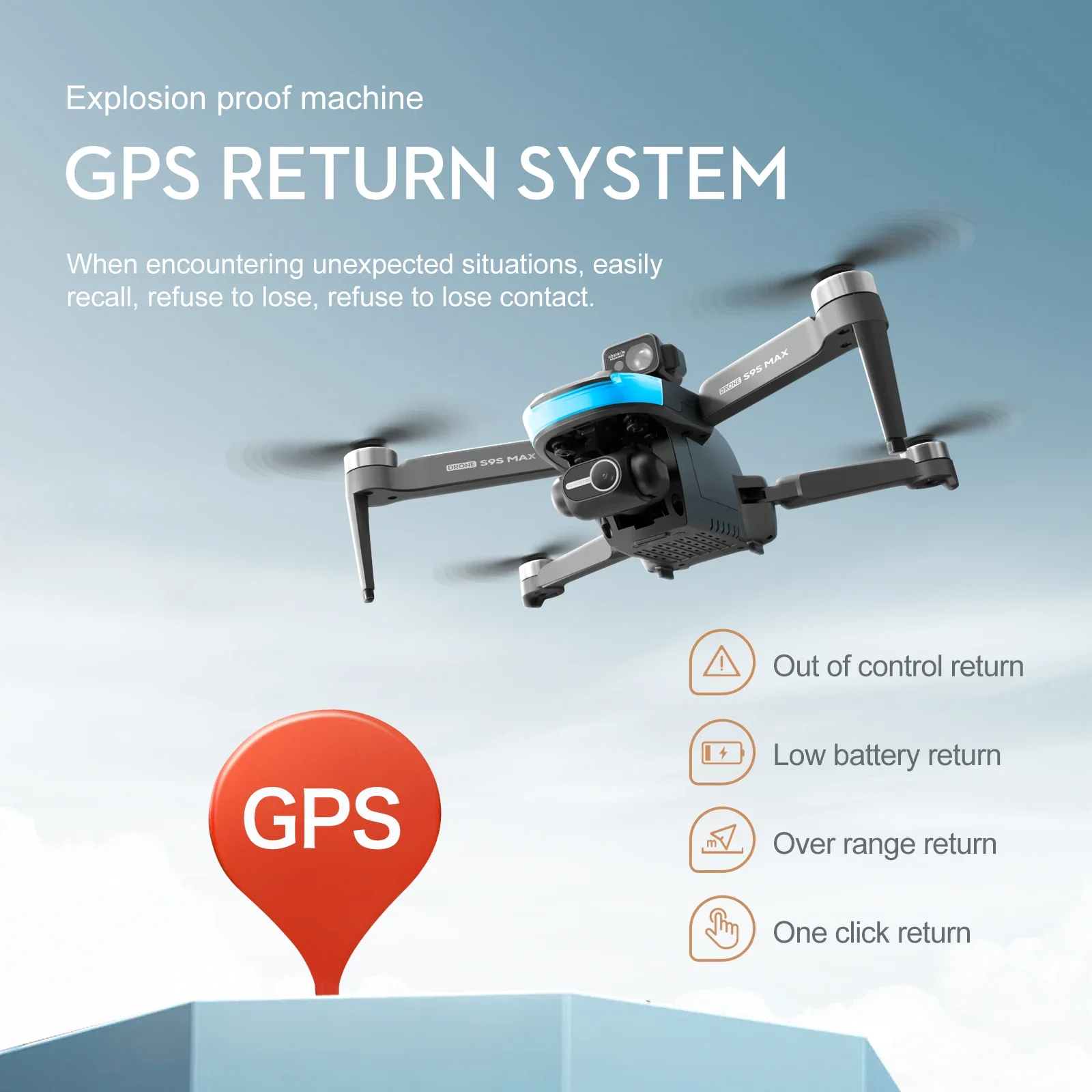 Nouveau S9S MAX MINI Drone 4K  - Drone Mapping avis et prix