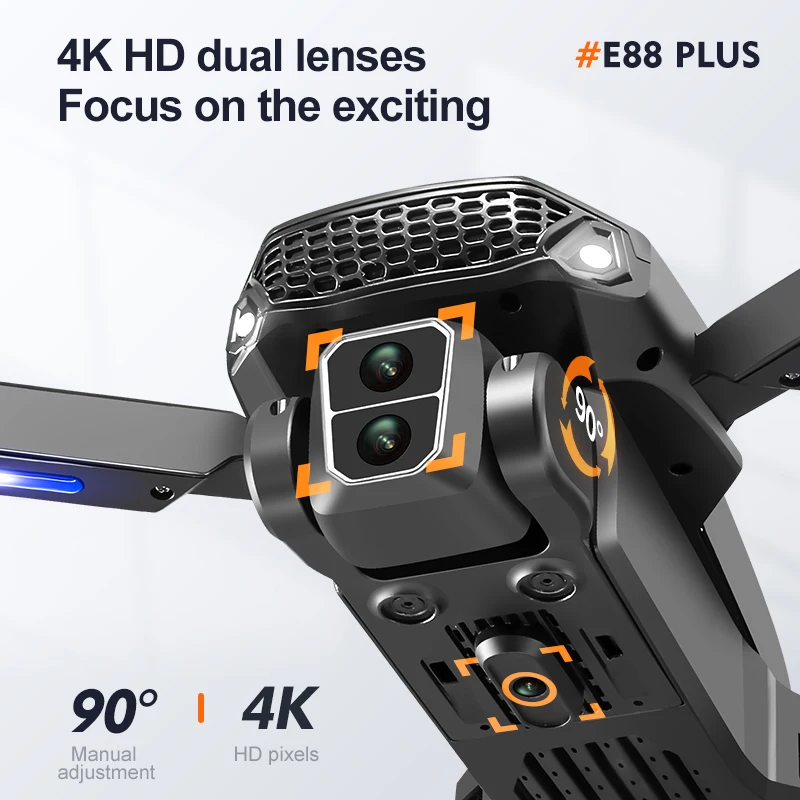 Nouveau drone quadrirotor E88  - Drone Lidar avis et prix