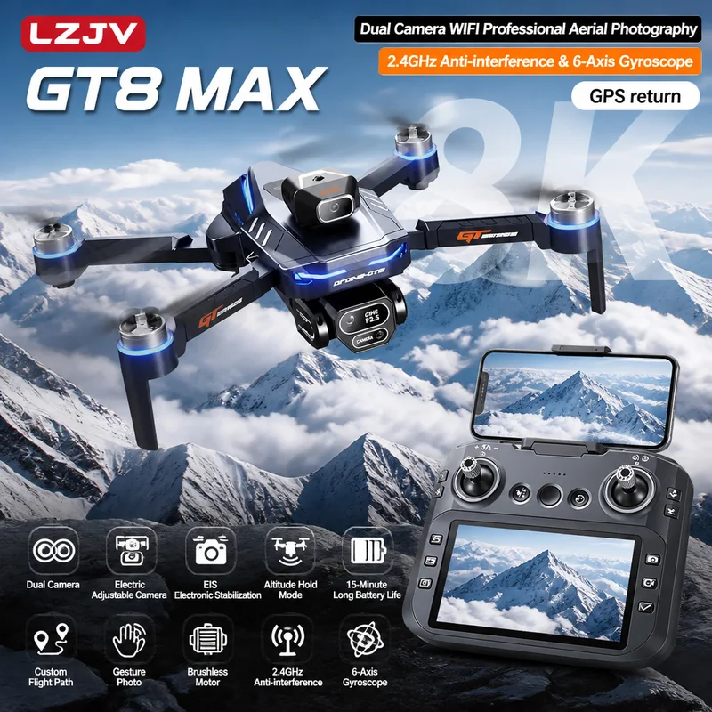 Drone pliable GT8 Max 8K HD pr - Drone Mapping avis et prix