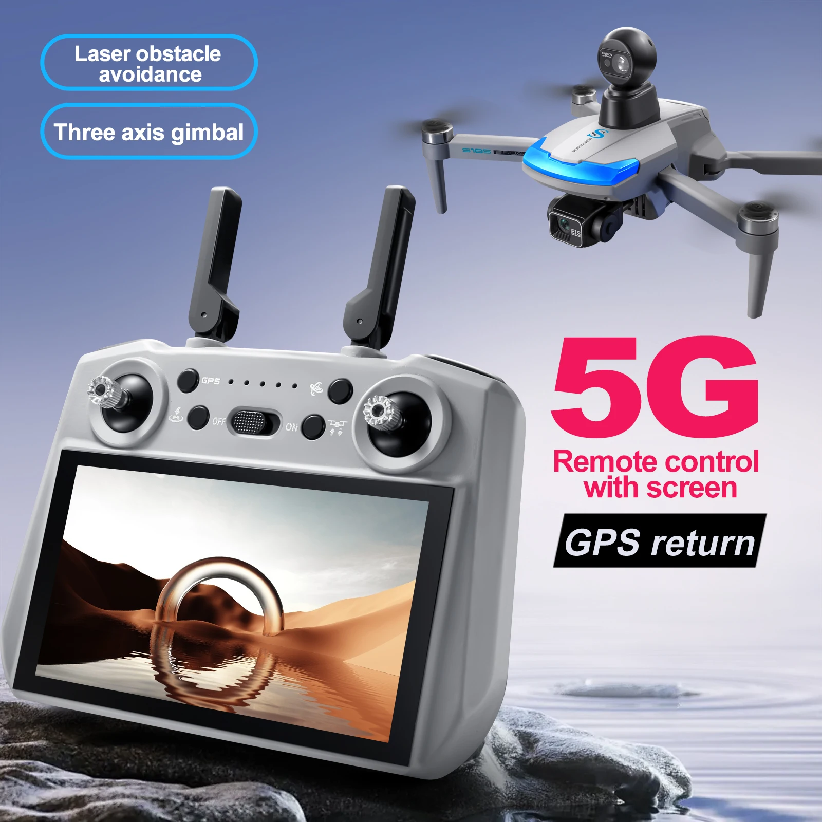 Drone professionnel S185 2.7K  - Drone Photogrammetry avis et prix